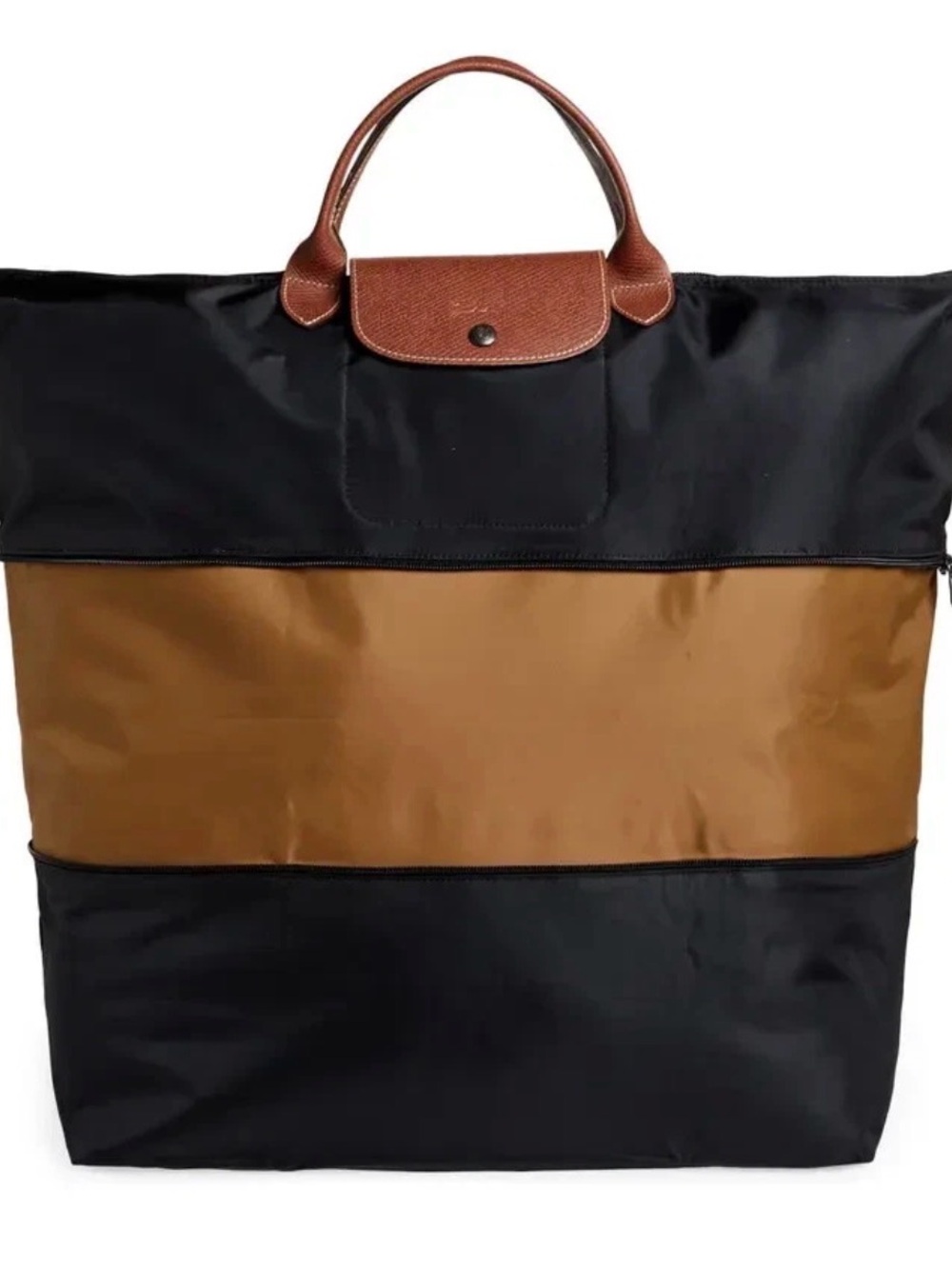 Longchamp Brown and Tan Large Tote Bag